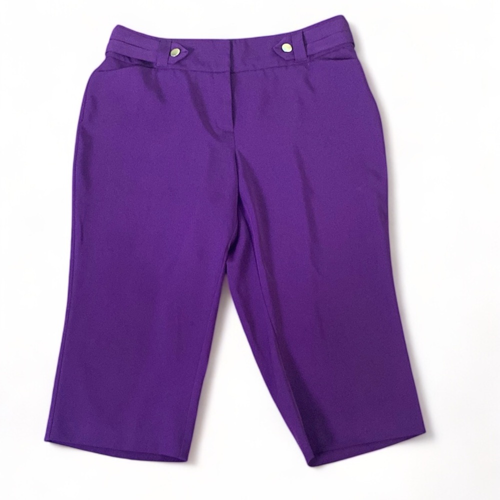 Women's Ashley Stewart Purple Capris Pants